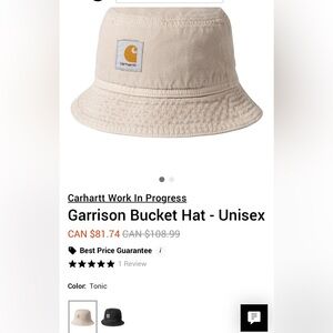 Carhartt WIP bucket hat NWT